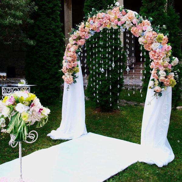 

decorative flowers & wreaths flone customize wedding silk flower artificial arch arrangement decoration fake row