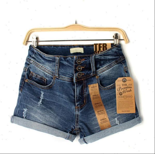 

women summer shorts denim jeans high waist skinny fit stretchy cotton ripped hole girl casual short j3146, White;black