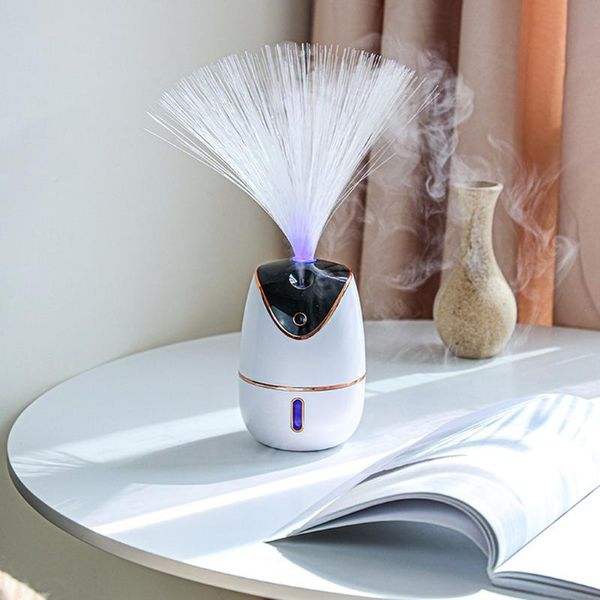

fragrance lamps led fiber optic flower light colorful atmosphere gypsophila humidifier suitable for bedroom desktravel usb plug