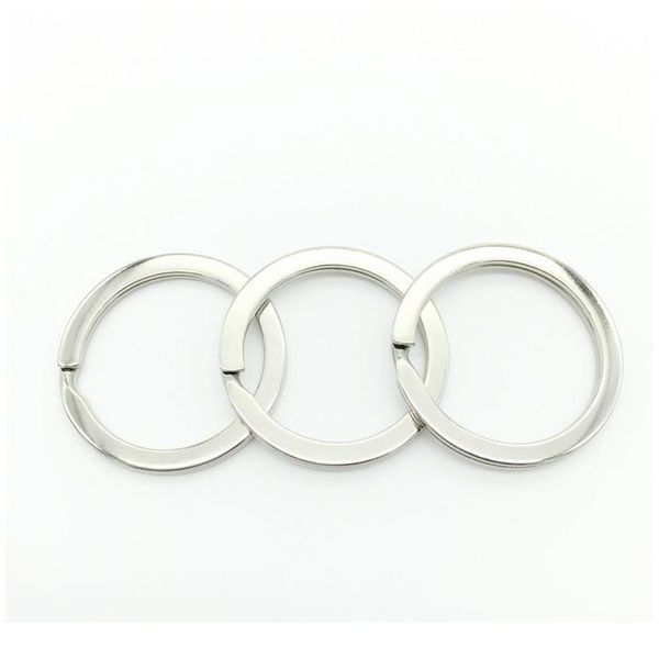 

10 pcs metal key holder split rings keyring keychain keyfob accessories simple design key hold jlltmj