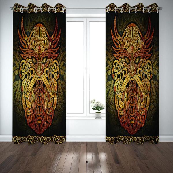 

curtain & drapes custom 3d creative personalized animal geometric patterns curtains for living room bedroom blackout sunshade sets