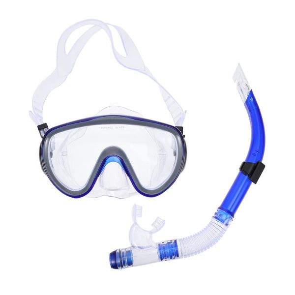 

diving masks 1 set adults snorkel mask full dry snorkeling gear kit