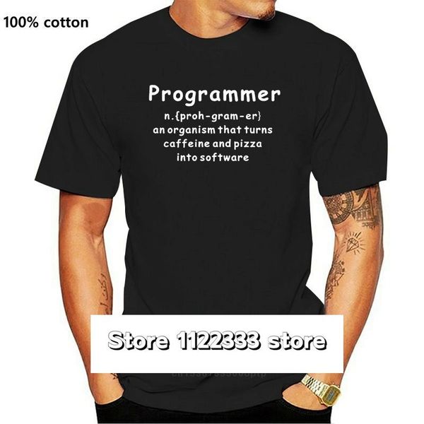 

men's t-shirts fashion programmer coder software engineer loose fit funny t shirt men cotton short sleeve t-shirt tees, White;black