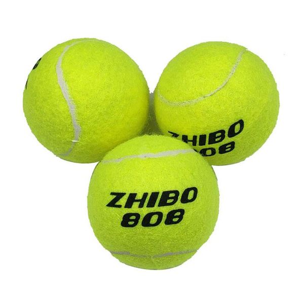 

brand quality tennis ball for training 100% synthetic fiber good rubber tenis ball 3 pcs