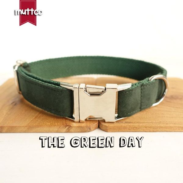 

dog collars & leashes muttco retailing collar for the green day design 5 sizes udc019