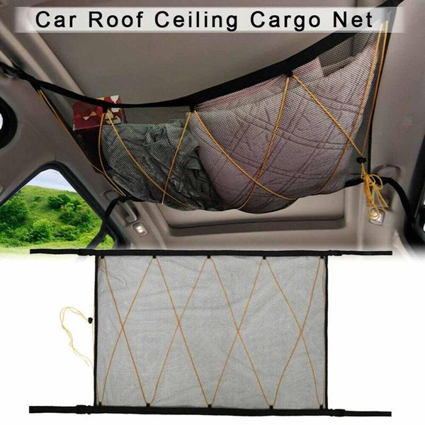 

car organizer ceiling mesh storage bag roof interior general adjustable sundries