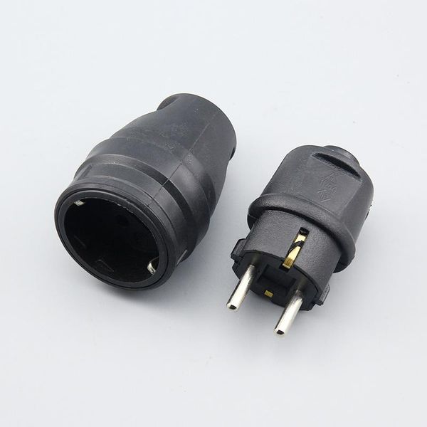 

smart power plugs european germany 2 pin eu plug ac electrical male female socket extension cord cable connector adapter