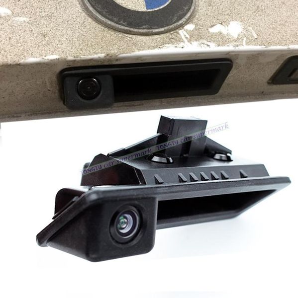 

car rear view cameras& parking sensors wire wireless reverse back boot trunk handle camera special for 5 series/x5/3 series/x1 08-12/x6