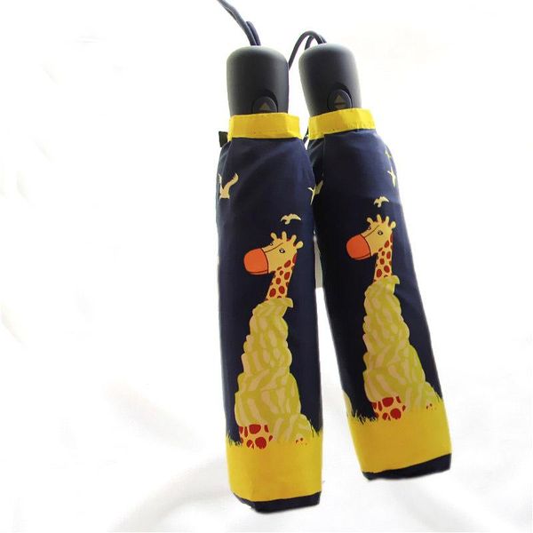 

umbrellas umbrella lovely giraffe seagull creative self-opening automatic three-fold female princess 006