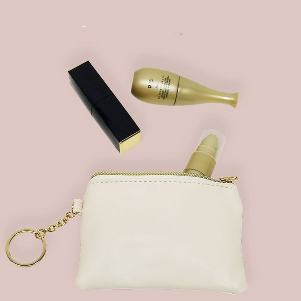 

100pcs coin purses women pu credit card min wallets mix color, Red;black