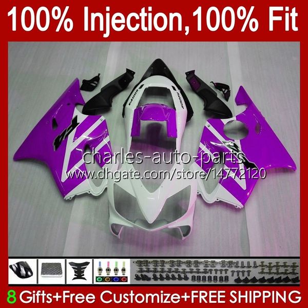 100% Fit OEM-обтекатели для Honda CBR 600F4 600FS 600 F4 FS CC 99-00 Body 54NO.216 600CC CBR600 F4 CBR600F4 фиолетовый белый 99 00 CBR600FS 1999 2000