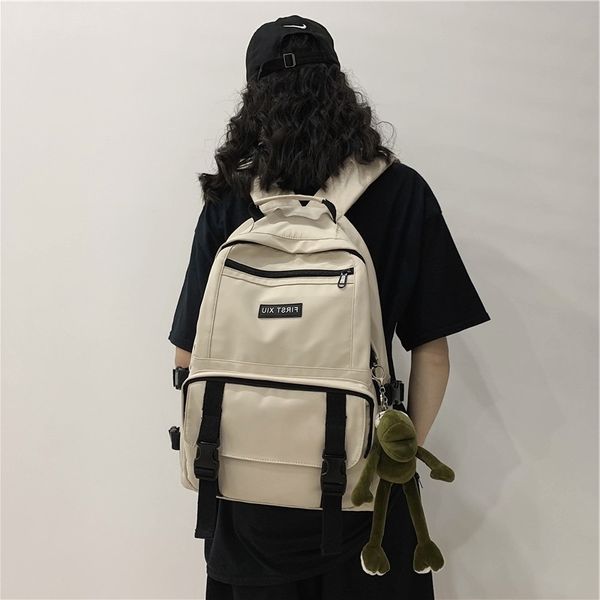 

2020 new student schoolbag women's fashion backpack men's nylon