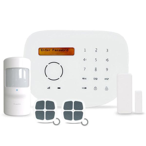 

alarm systems 433/868mhz touchpad wireless gsm system app control home burglar kit support ip camera android/