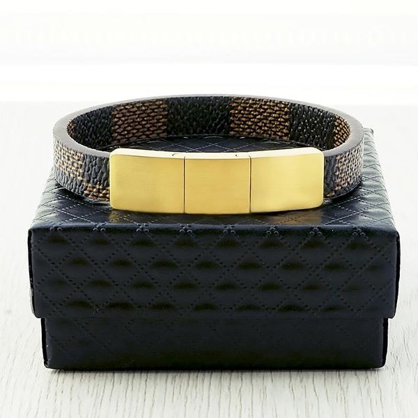 

link, chain leather cord bracelet three-piece splicing first name letter weave personality men product, Black