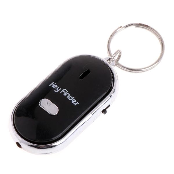 

keychains anti lost keys finder whistle locator find chain with alarm tracker device, Silver