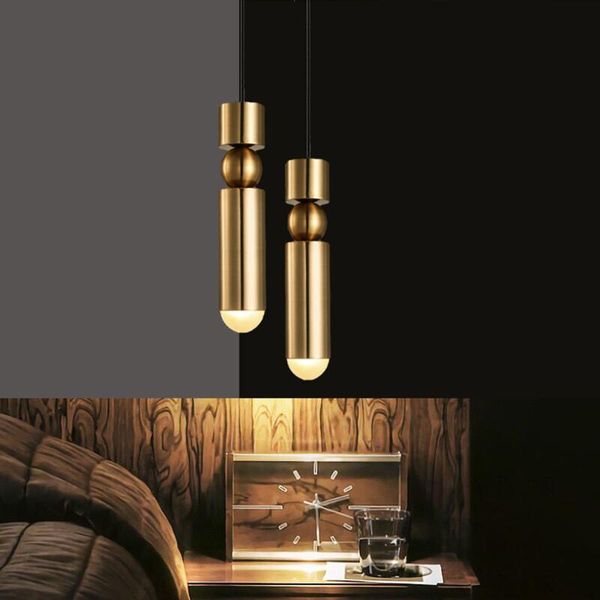 

pendant lamps fss gold lights indoor stair bar home lighting fixtures ac 110-240v