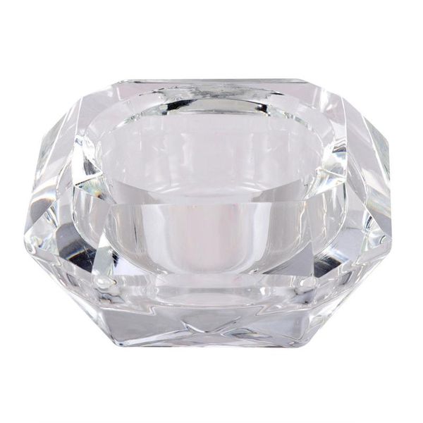 

1pc crystal candle cup simplicity delicate holder deskadornment for home restaurant bar candles