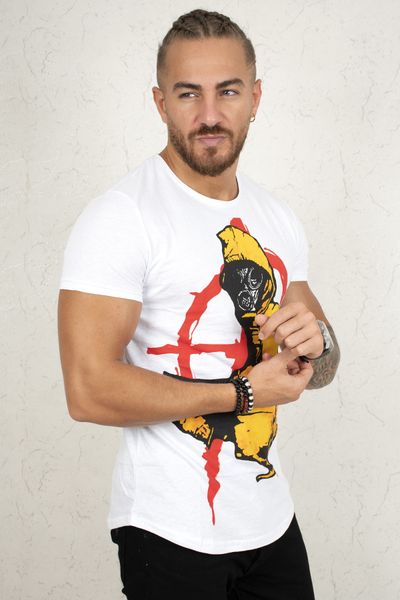 

white men 's tee shirt 2002041 554d, White;black