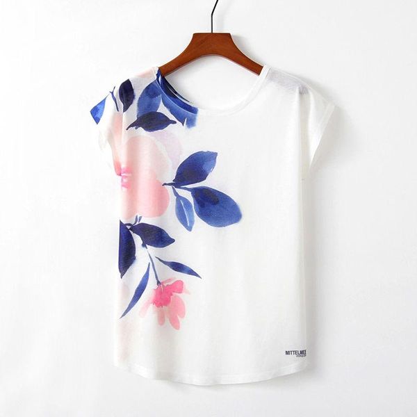 

women's t-shirt korean kawaii cartoon printed short sleeve womens vogue small fresh casual graphic clothes female tee, White