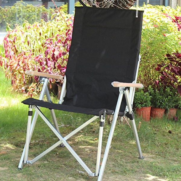 

camp furniture portable folding beach chair outdoor adjustable backrest loungers for camping picnic relaxation patio chairs