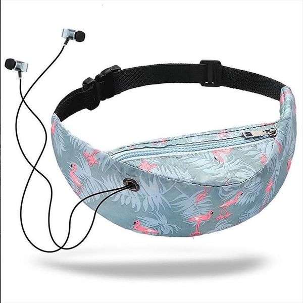 

sports belt digital printing waist bag outdoor travel leisure female waterproof