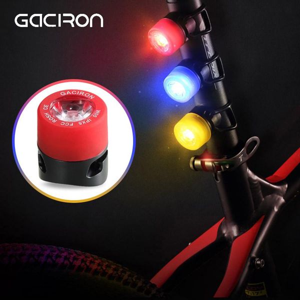 

bike lights gaciron mini bicycle cycling tail light waterproof safety warning lamp caution led flash rear multi installation method