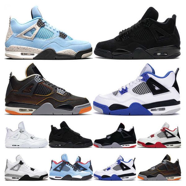 

jumpman 4 basketball shoes 4s university blue starfish black cat white cemen fire red mens trainer outdoor sport shoes sneakerqa7z
