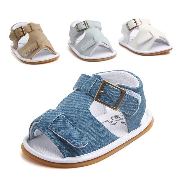 

summer canvas rubber bottom first walker baby boys girls shoes for newborn buckle strap infant sneaker casual moccasins shoes