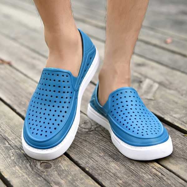 

leisure sandals 2019 flats beach sea antislip breathing gauze comfortable men summer shoes, Black
