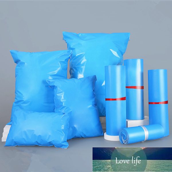Busta adesiva autosigillante in plastica blu ambientale Busta in poliestere blu Spedizione postale Buste per imballaggio regali