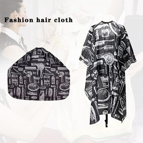 

aprons waterproof salon barber print pattern cut hair tarpaulin non-stick dress robe apron hairdressing shawl haircutting tool