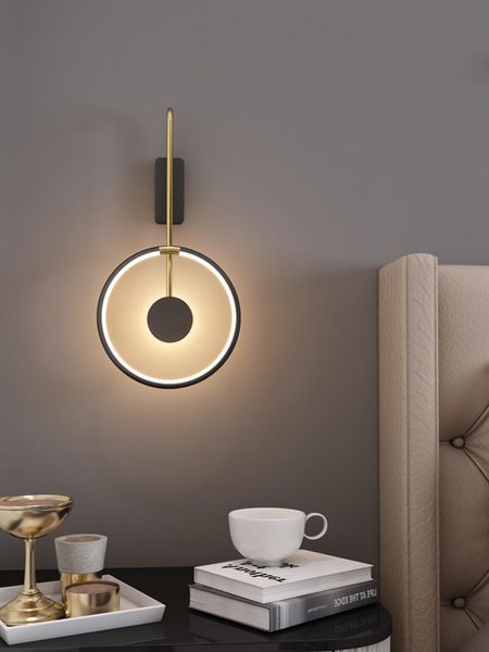 

wall lamp nodic bedroom bedside led modern designer's living room background light creative corridor aisle decor