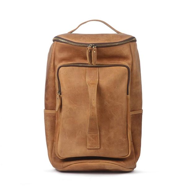 

backpack cow leather backpacks genuine bag