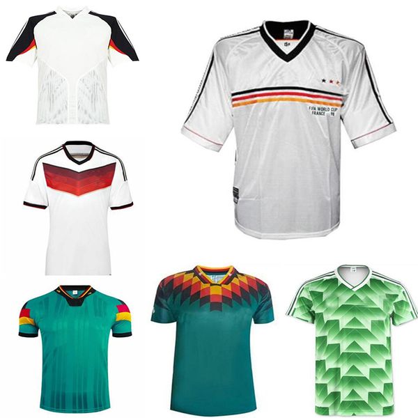 

kalkbrenner matthäus klinsmann muller ballack moller retro soccer jerseys 1990 1996 1998 2006 14 retro football shirt classic vintage, Black;yellow