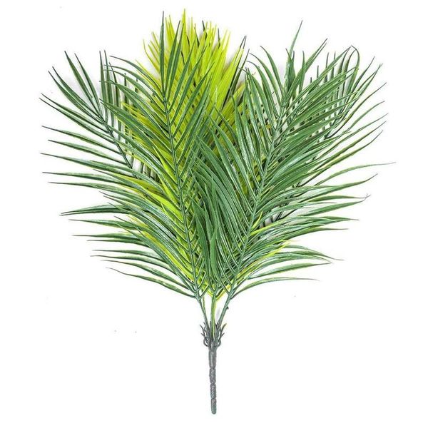 

decorative flowers & wreaths plastic artificial iron tree fern leaf 9 cypress green leaves plants wall decoration home fake flower