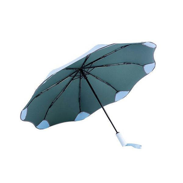 

anti-uv full matic business umbrella 3 folding male female parasol sun umbrella rain women windproof luxury umbrella qyloar
