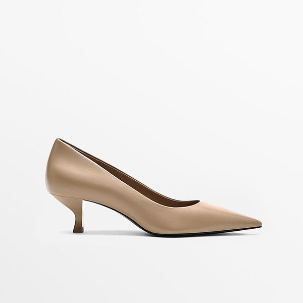 

dress shoes maxdutti shoe women england style office lady fashion elegant sheep slip-on high heels woman pointed toe, Black