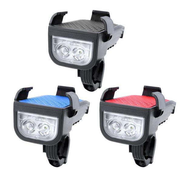 

4 in1 bicycle phone bracket usb charging rack holder headlight front light