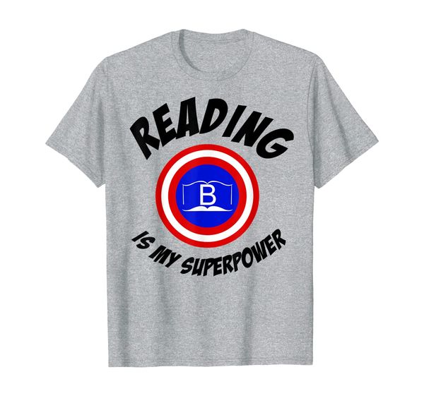 

reading is my superpower | cute read more gift t-shirt, White;black