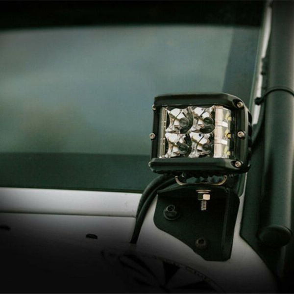 

working light 45w work 9000lm combo dc10-48v shooter side white+red 1 pcs 12led