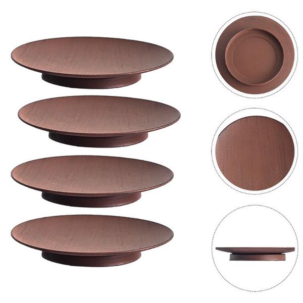 

candle holders 4pcs holding bases iron craft trays practical stands