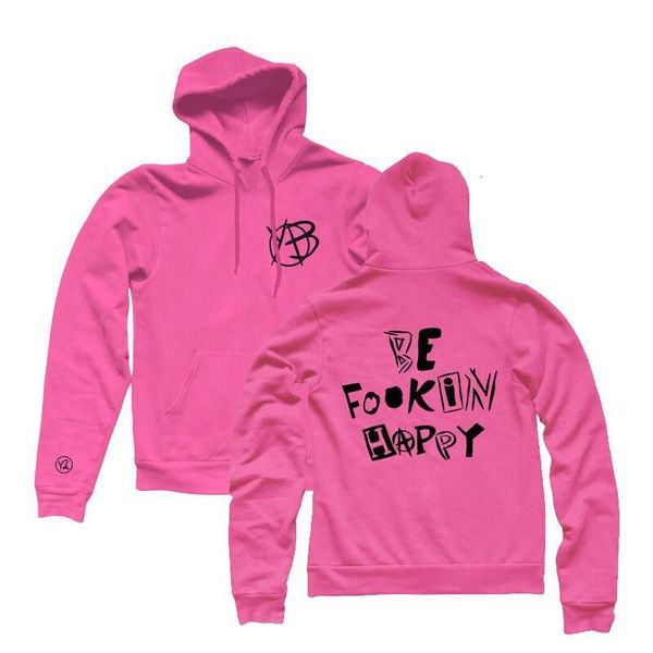 

yungblud hoodies men women hip hop be fookin happy yungblud merch pink hoodie spring autumn pullover hooded sudadera, Black