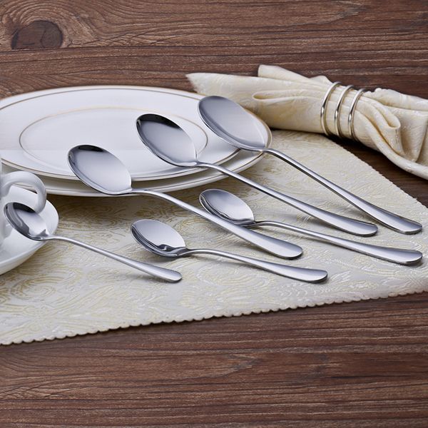 

1010 stainless steel spoon household l supplies coffee children's soup tableware