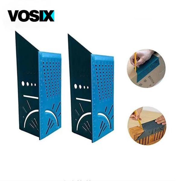 

professional hand tool sets 45/90 degree woodworking gauge ruler 3d mitre angle measuring square measure with carpenter pencil multifunction