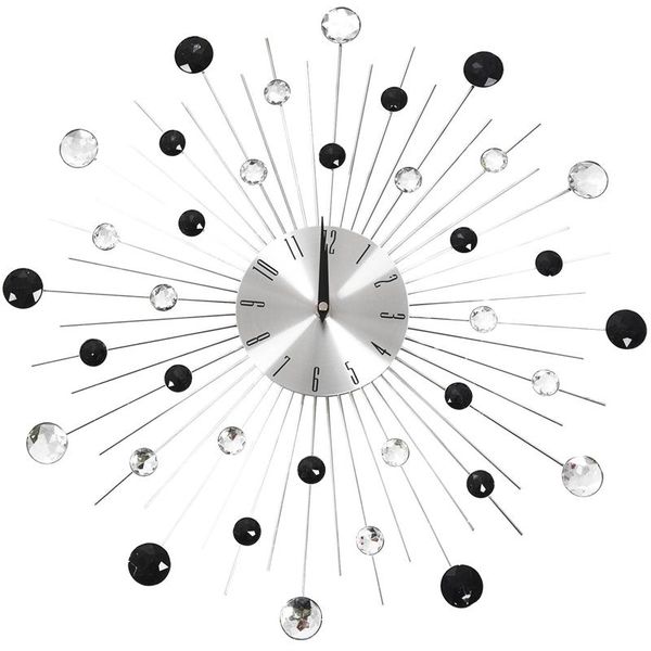 

gypsophila diamond fashion wall clock wrought iron clock creative vintage metal art wall