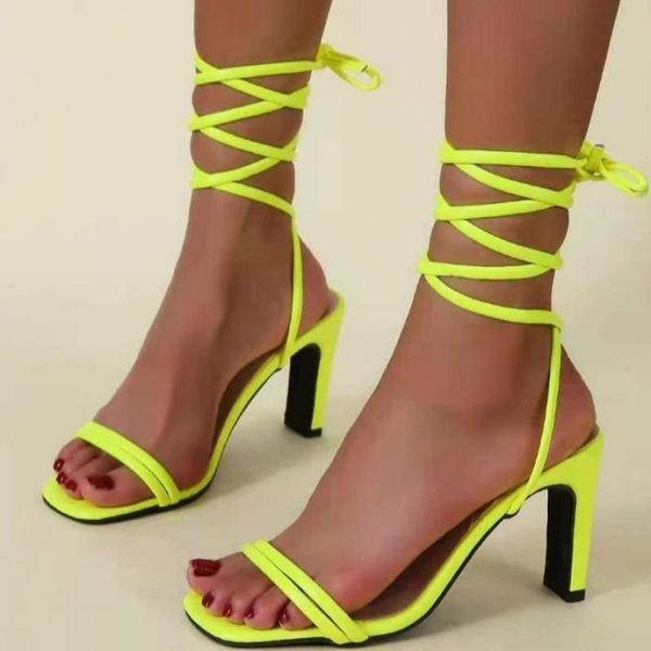 Sandalen Sommer Frauen Pumpen Mode Sexy Peep Toe Lace Up Ankle Strap Party High Heels Weibliche 2021 Ytmtloy Sadalias Femininas