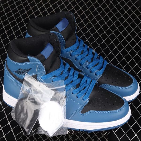 

shoes jumpman dark marina blue with shoess box casual sneakers 1 luxury trainer independent high women men 1s designer plat wjqm