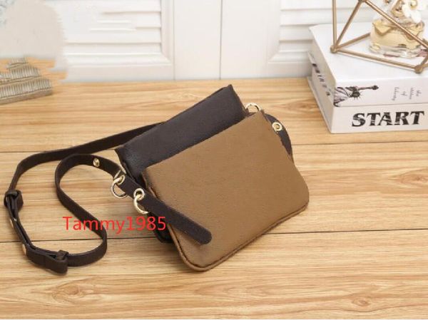 

women 2pcs/set brown flower tote bag handbags classic women bags ladies handbag capacity shoulder tote day clutch bag wall