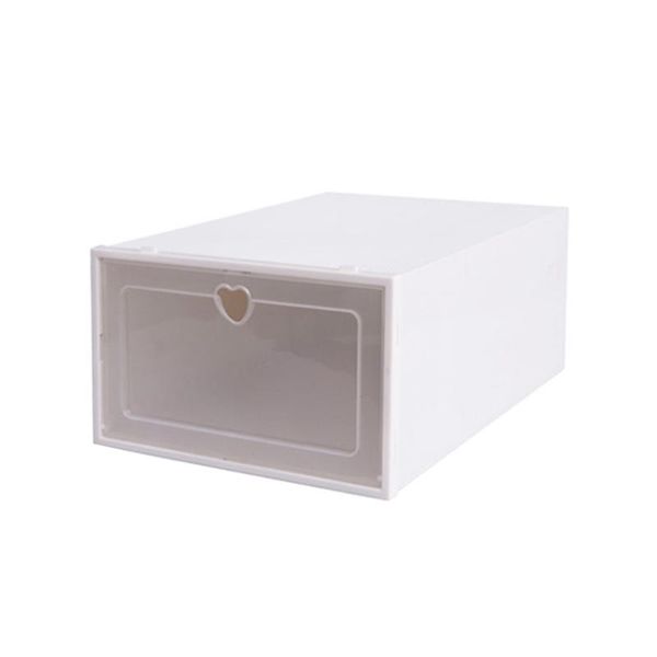 

clothing & wardrobe storage plastic shoe organizer transparent box rectangle thickened shoes drawer boxes household case