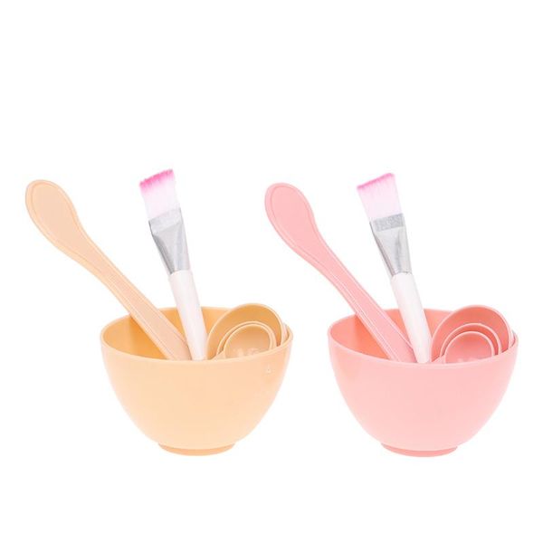 

eyebrow tools & stencils 4pcs facial brush mask bowl spoon set bar diy beauty mixing skin care makeup supplies